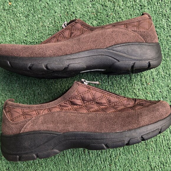 LANDS' END Women's All Weather Quilted Zip Slip-On/Espresso/NWOT/SIZE 11D - Picture 5 of 13